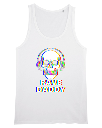 Rave Daddy EDM Skull White
