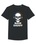 Rave Daddy EDM Skull Tricou mânecă scurtă guler larg Bărbat Skater