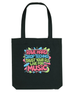 Rave Hard Drop Techno Trust Your DJ Live For Music Sacoșă textilă