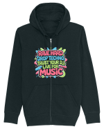 Rave Hard Drop Techno Trust Your DJ Live For Music Hanorac cu fermoar Unisex Connector