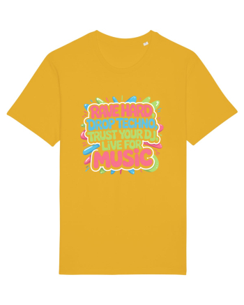 Rave Hard Drop Techno Trust Your DJ Live For Music Spectra Yellow