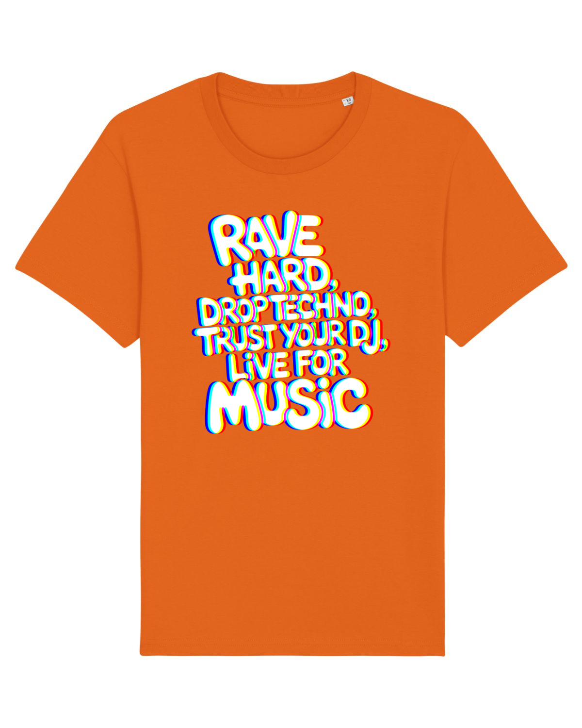 Tricou mânecă scurtă Unisex Rocker Bright Orange