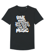 Rave Hard Drop Techno Trust Your DJ Live For Music Tricou mânecă scurtă guler larg Bărbat Skater