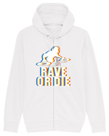 Rave Or Die Psychedelic DJ White