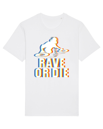 Rave Or Die Psychedelic DJ White