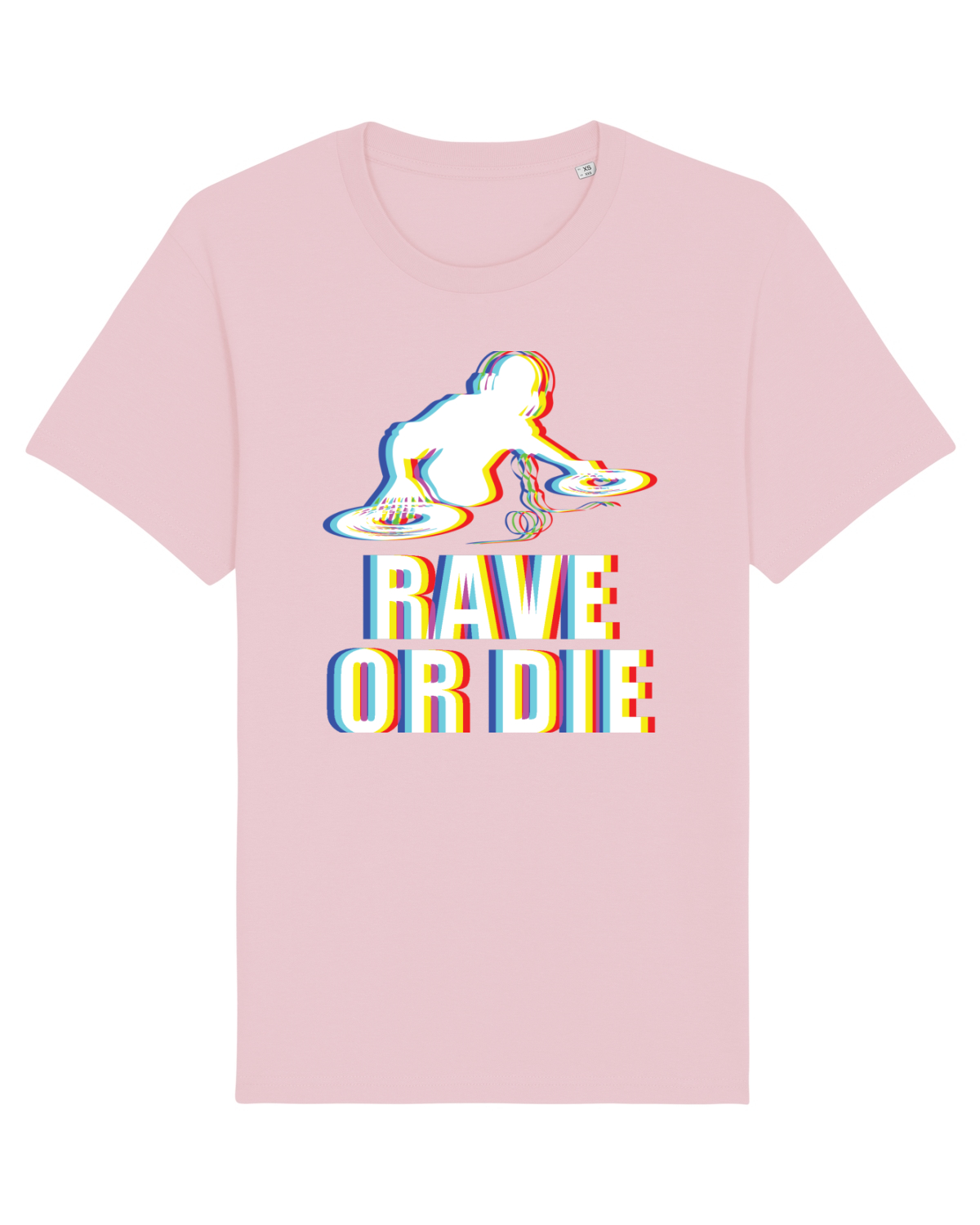 Tricou mânecă scurtă Unisex Rocker Cotton Pink