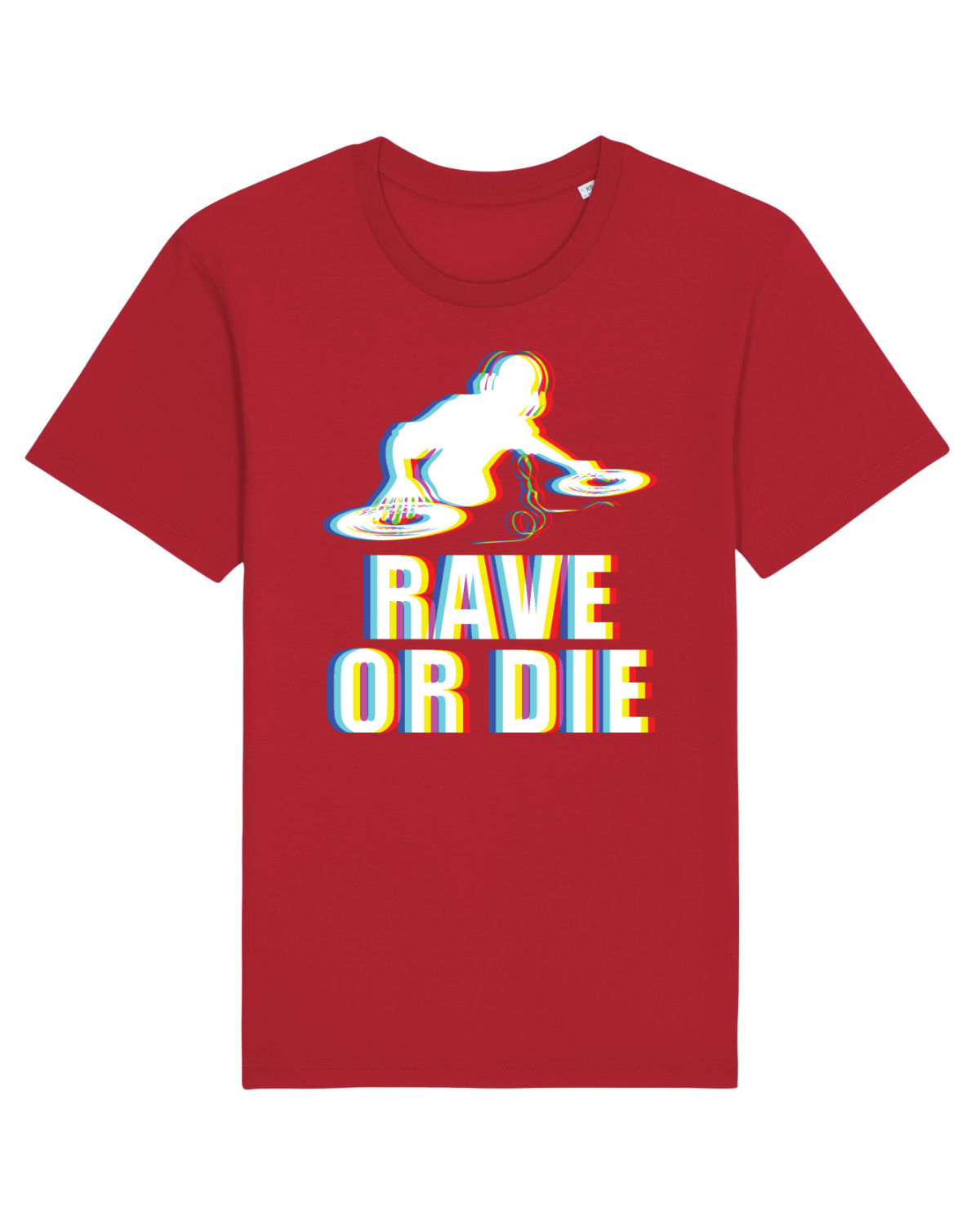 Tricou mânecă scurtă Unisex Rocker Red