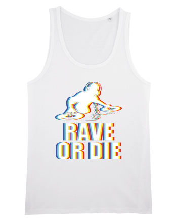 Rave Or Die Psychedelic DJ White