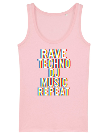 Rave Techno DJ Music Repeat Cotton Pink