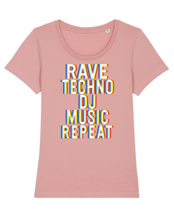 Rave Techno DJ Music Repeat Canyon Pink