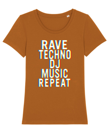 Rave Techno DJ Music Repeat Roasted Orange
