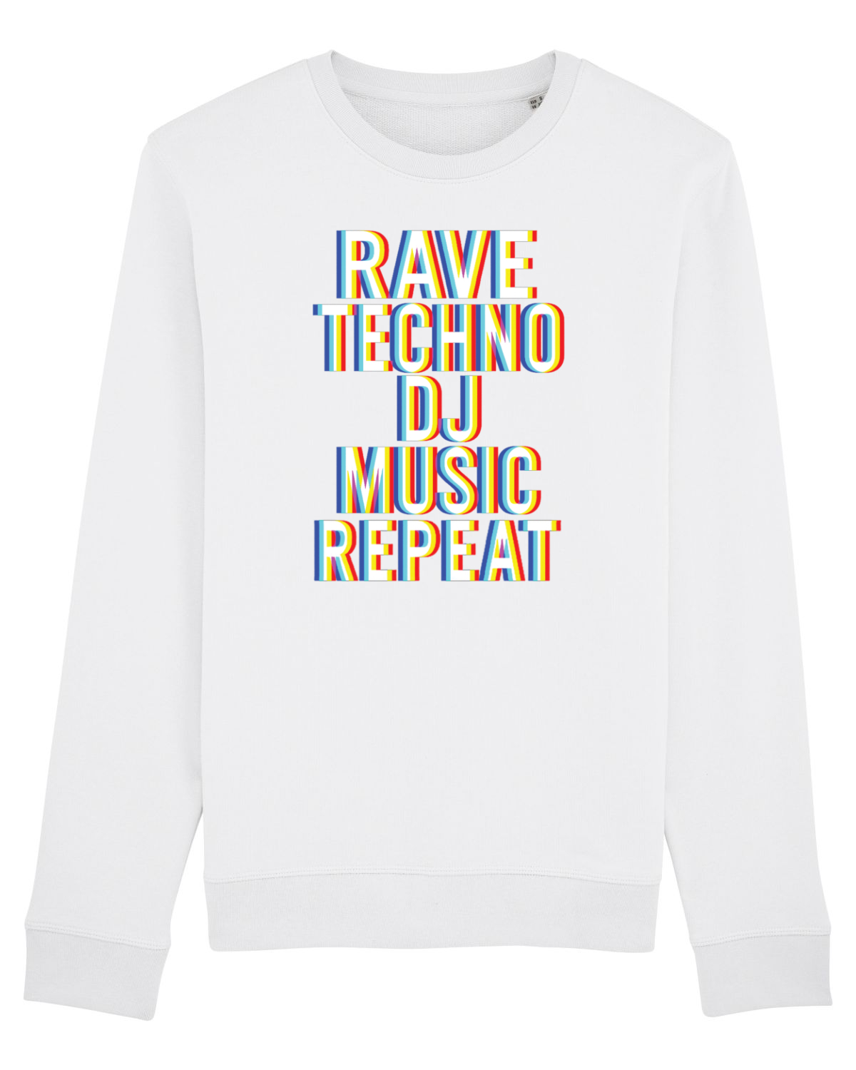 Bluză mânecă lungă Unisex Rise White
