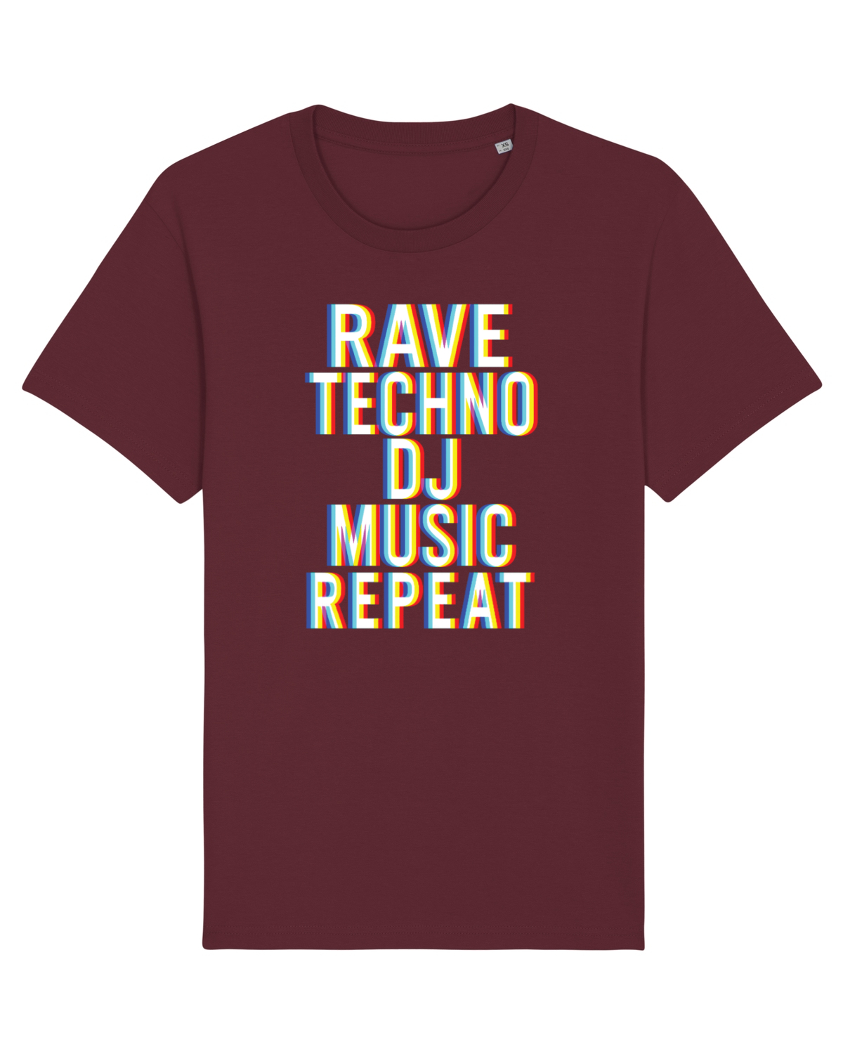 Tricou mânecă scurtă Unisex Rocker Burgundy