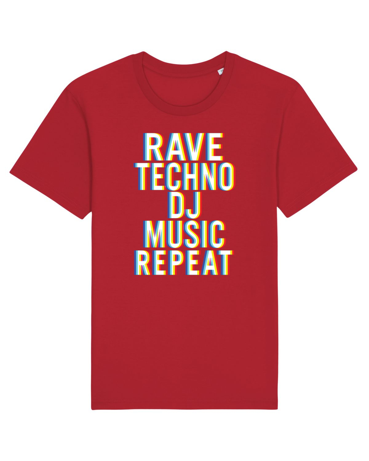 Tricou mânecă scurtă Unisex Rocker Red