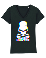 Skull Alien Hunter Tricou mânecă scurtă guler V Damă Evoker