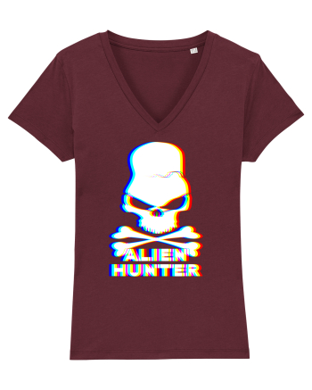 Skull Alien Hunter Burgundy