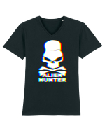 Skull Alien Hunter Tricou mânecă scurtă guler V Bărbat Presenter