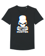 Skull Alien Hunter Tricou mânecă scurtă guler larg Bărbat Skater