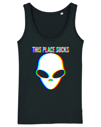 This Place Sucks Alien Black