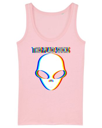 This Place Sucks Alien Cotton Pink