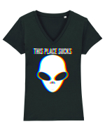 This Place Sucks Alien Tricou mânecă scurtă guler V Damă Evoker