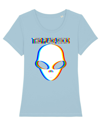 This Place Sucks Alien Sky Blue