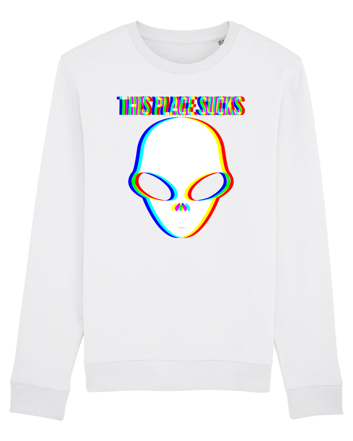 Bluză mânecă lungă Unisex Rise White