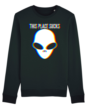This Place Sucks Alien Black