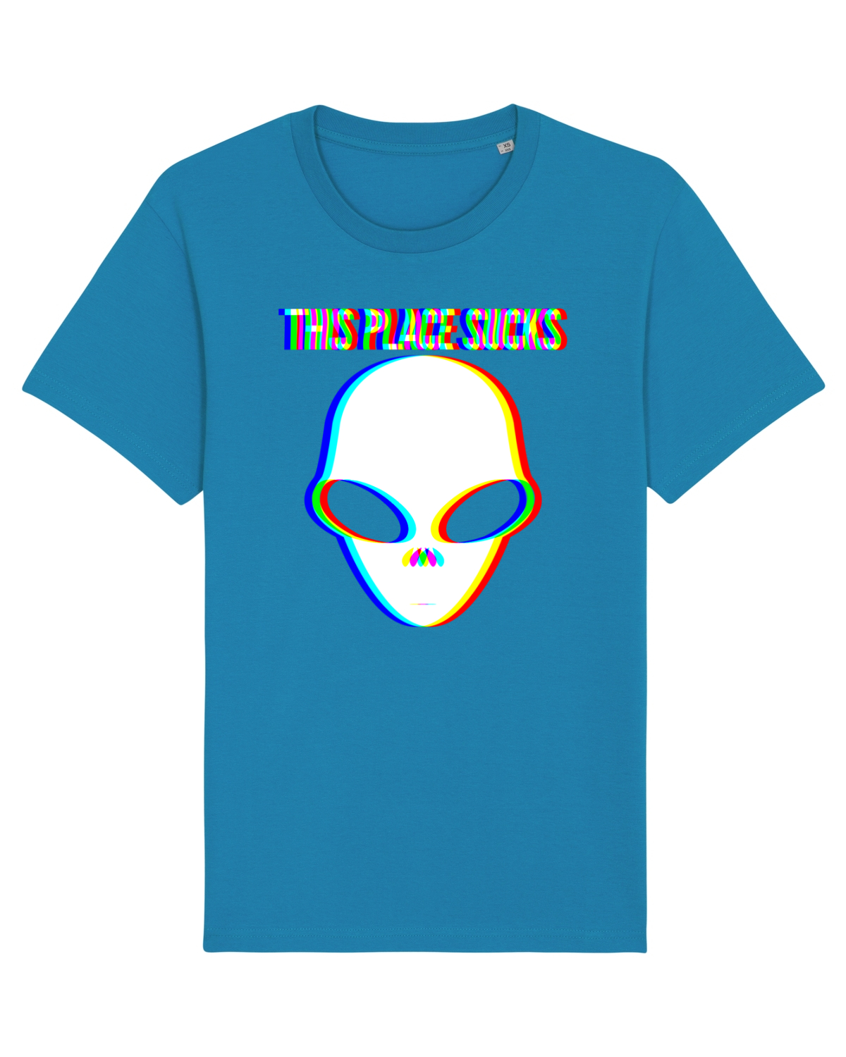 Tricou mânecă scurtă Unisex Rocker Azur