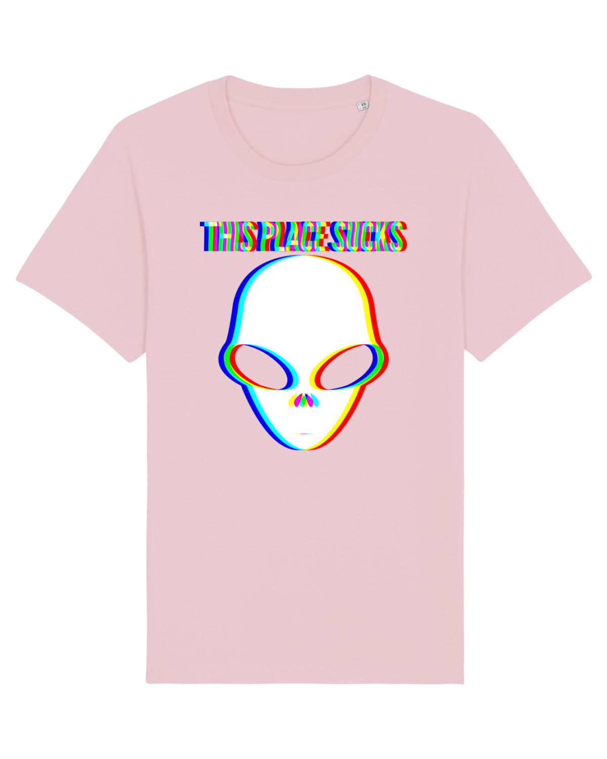 Tricou mânecă scurtă Unisex Rocker Cotton Pink