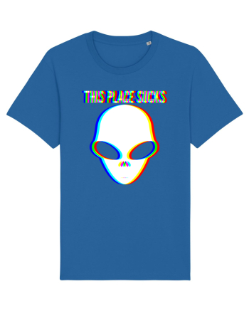 This Place Sucks Alien Royal Blue