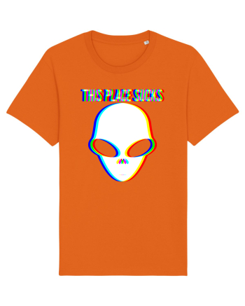 This Place Sucks Alien Bright Orange