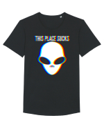This Place Sucks Alien Tricou mânecă scurtă guler larg Bărbat Skater