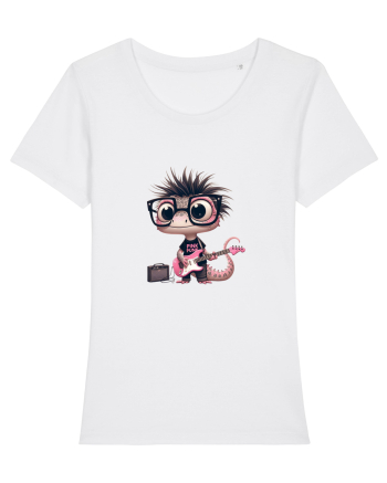 Pink Punk -lizard 1 White