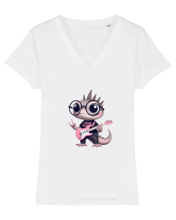 Pink Punk -lizard 2 White