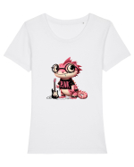 Pink Punk -lizard 3 Tricou mânecă scurtă guler larg fitted Damă Expresser