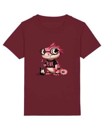 Pink Punk -lizard 3 Burgundy