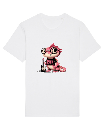 Pink Punk -lizard 3 White