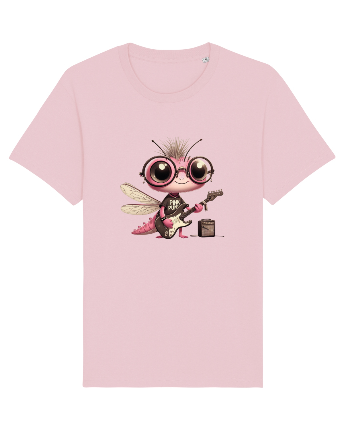 Tricou mânecă scurtă Unisex Rocker Cotton Pink