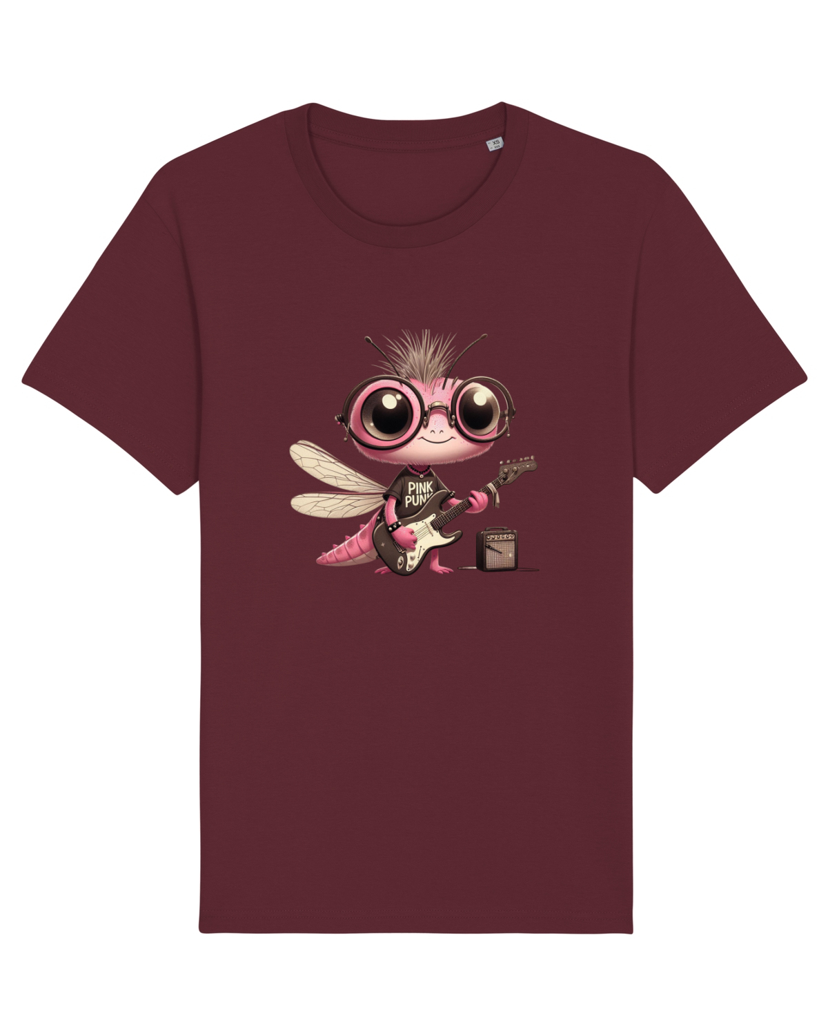 Tricou mânecă scurtă Unisex Rocker Burgundy