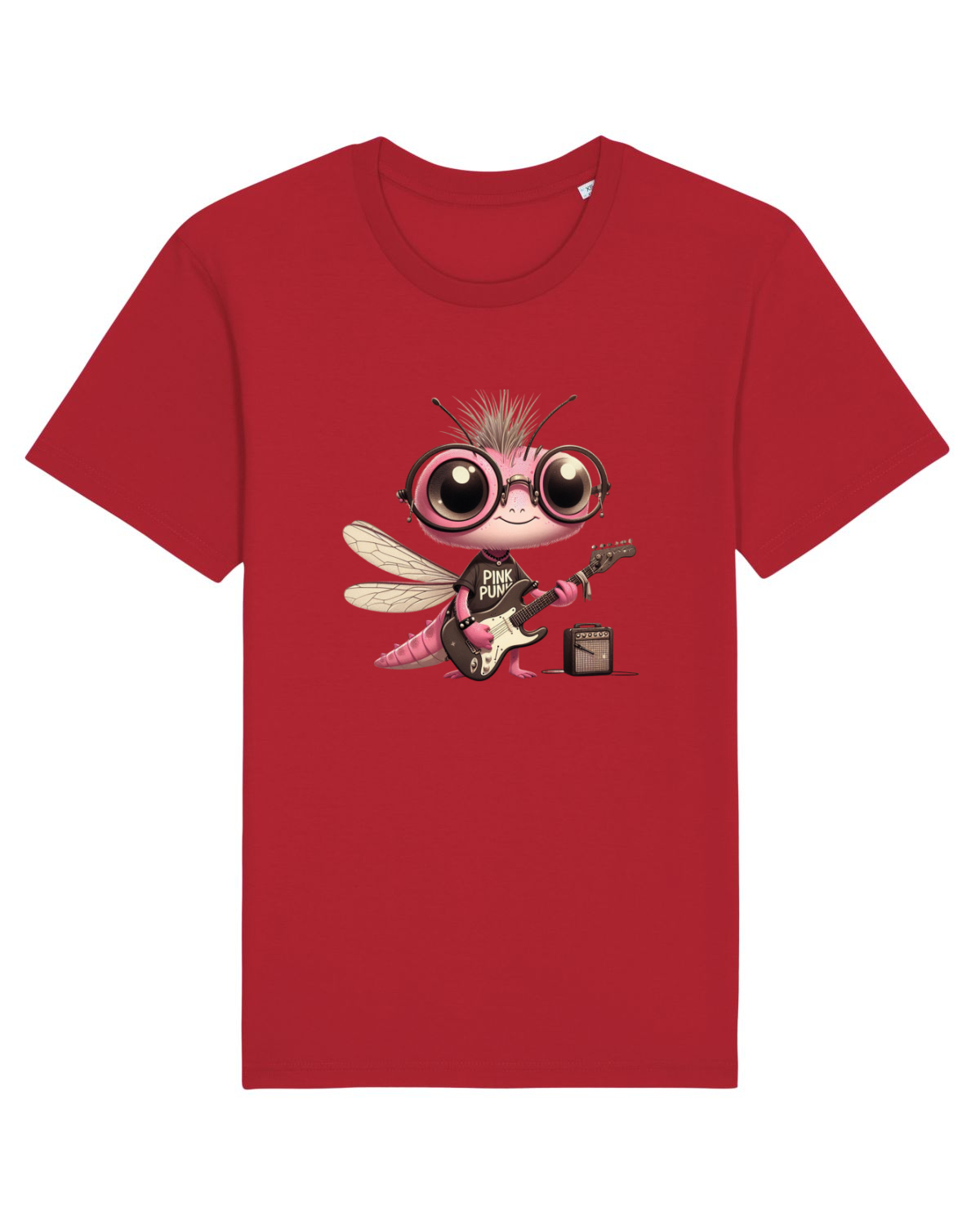 Tricou mânecă scurtă Unisex Rocker Red