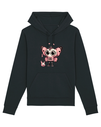 Pink Punk -butterfly 1 Black