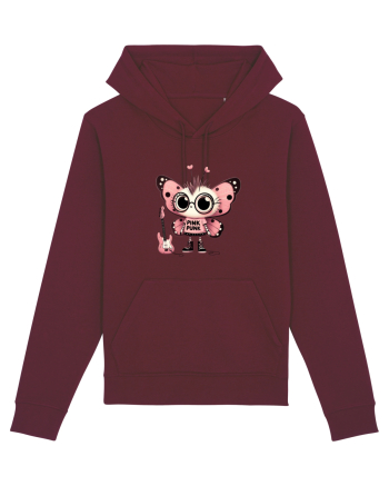 Pink Punk -butterfly 1 Burgundy