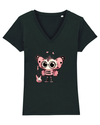 Pink Punk -butterfly 1 Black