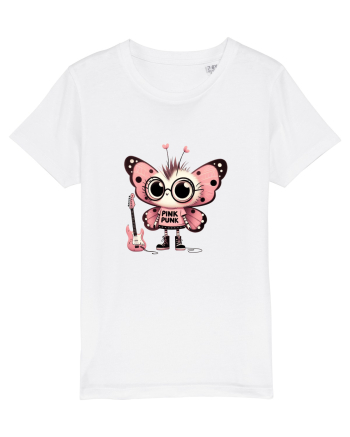 Pink Punk -butterfly 1 White