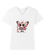 Pink Punk -butterfly 1 Tricou mânecă scurtă guler V Bărbat Presenter
