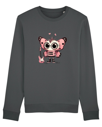 Pink Punk -butterfly 1 Anthracite