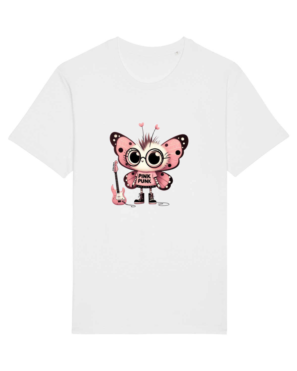 Tricou mânecă scurtă Unisex Rocker White