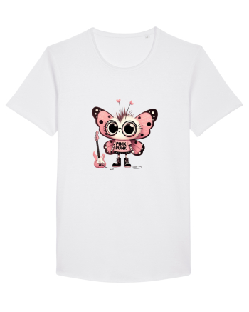 Pink Punk -butterfly 1 White