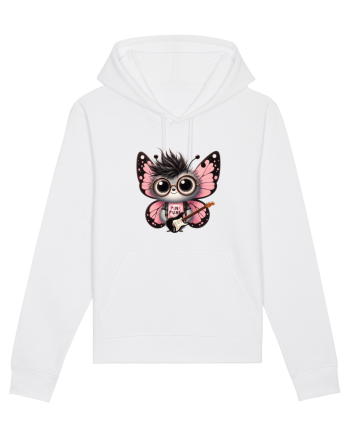 Pink Punk -butterfly 2 White